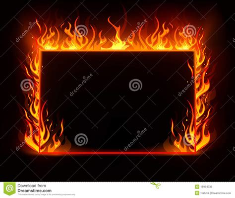 Fire Frame Royalty Free Stock Photo   Image: 18974735