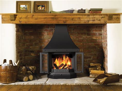 fireplaces around wood burning stoves | Dovre 2300CB Wood ...