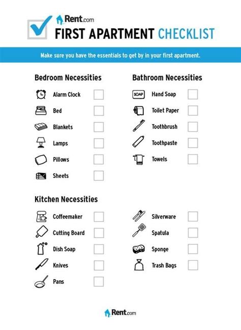 First Apartment Checklist | TFE Times