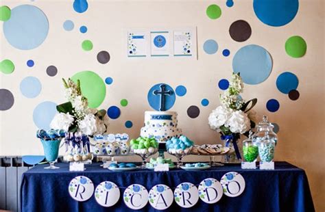 First communion with A lot of color and fun kids decoration