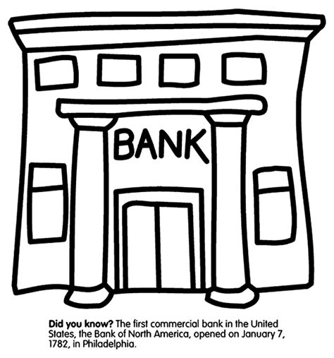 First US Bank Coloring Page | crayola.com