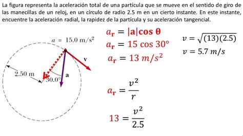 Física | Aceleración radial y tangencial | Ejemplo 3   YouTube
