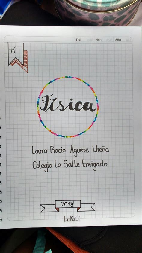 Física. Pinterest:Juliana Rodriguez | Cuadernos escolares, Libreta de ...