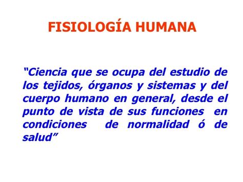 FisiologíA General