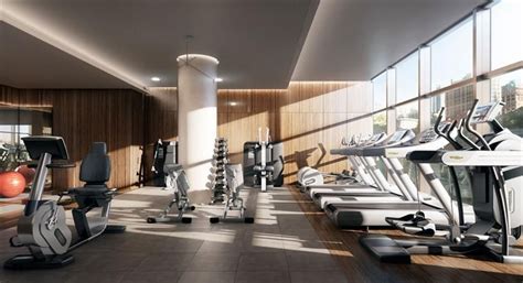 Fitness center design, Gym interior, New york condos