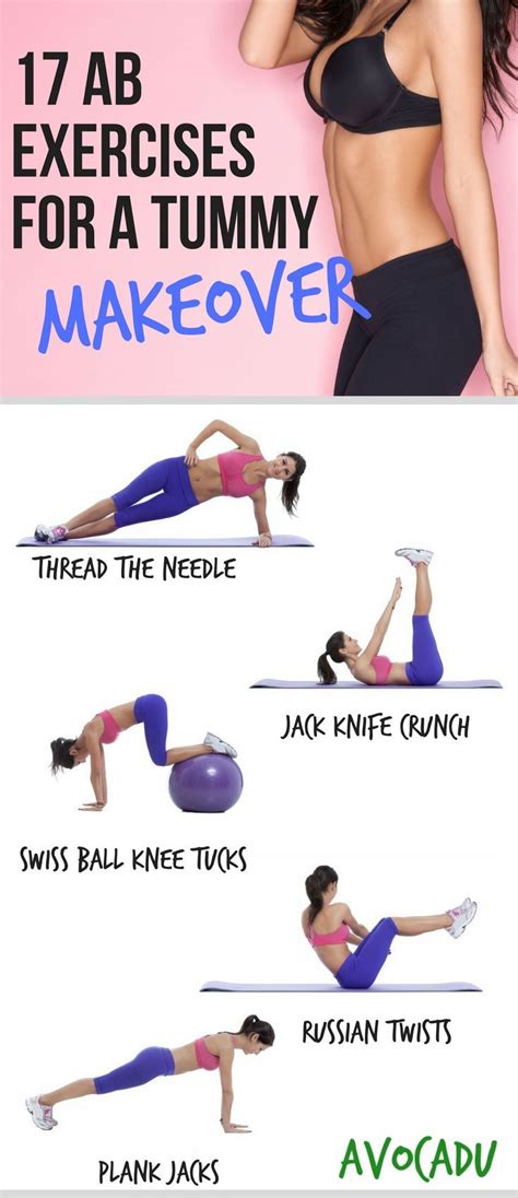 Fitness Motivation : 17 Ab Exercises for a Tummy Makeover ...