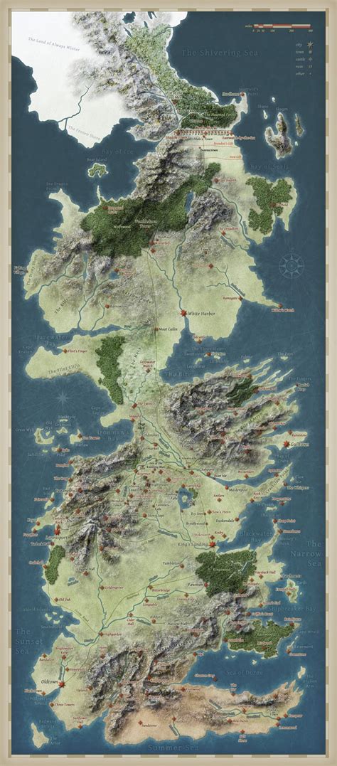 Fitu Terapia: Game of Thrones: Mapa de Westeros