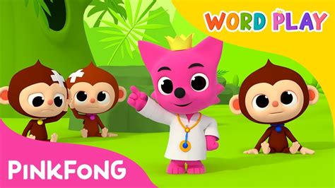 Five Little Monkeys | Word Play | Pinkfong Songs for ...