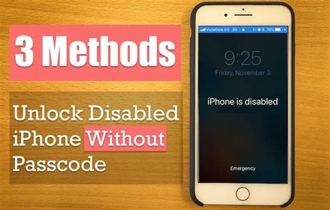 [Fixed] Unlock a Disabled iPhone iPad with/without iTunes ...