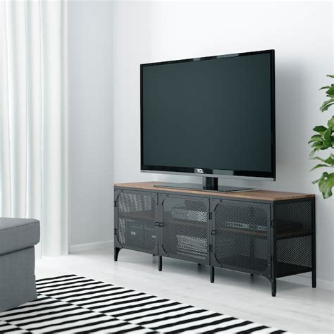 FJÄLLBO Mueble TV, negro, 150x36x54 cm   IKEA