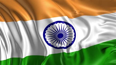 Flag of India Beautiful 3d Stock Footage Video  100% ...