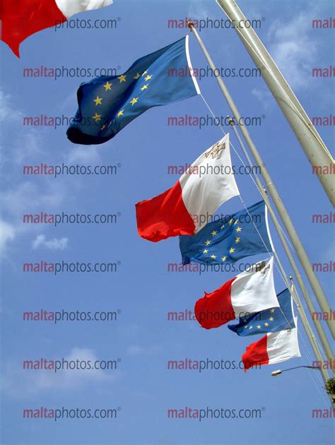 Flags Malta EU European Union   Malta Photos