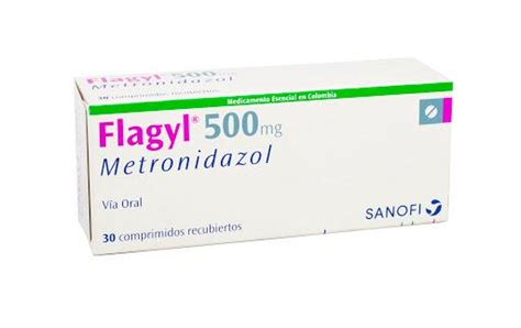 Flagyl 500Mg Comprimidos Caja x30Com. Sanofi Metronidazol
