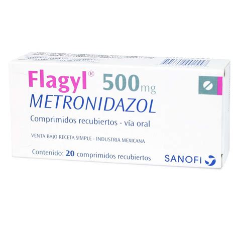 Flagyl Metronidazol 500 mg 20 Comprimidos | Farmacias Cruz ...