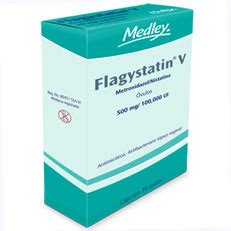 Flagystatin V, nistatina, infecciones vaginales, óvulos ...