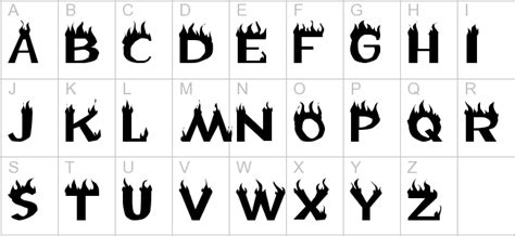 Flame font | Lettering fonts, Lettering