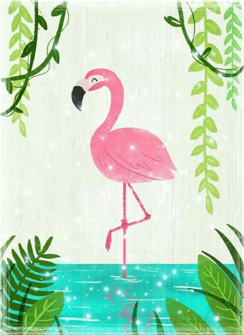 Flamingo | Disenos de unas, Acuarela fácil, Fiesta de flamenco