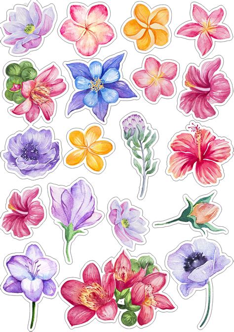 Flores Recortables Para Imprimir Dibujos Animados Hermosos Dibujar ...