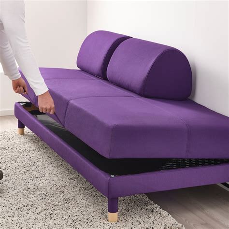 FLOTTEBO Sofá cama, Vissle púrpura, 90 cm   IKEA