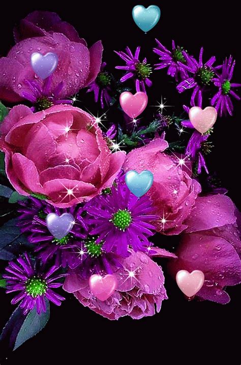 FLOWER LOVE ~^~^~^~^ | Papel pintado flores, Fotos animadas de amor, Flores