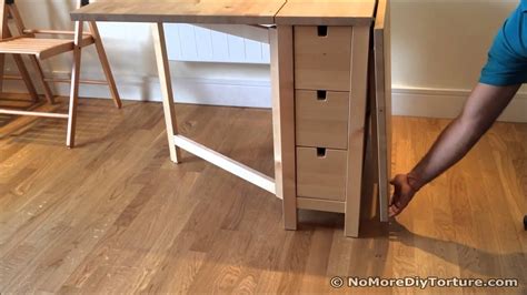 Folding Table   IKEA NORDEN Dining Table   YouTube