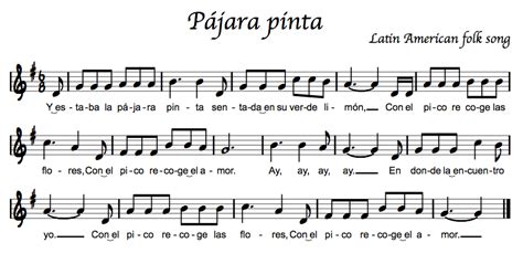 Folk Songs in Spanish   Beth s Notes