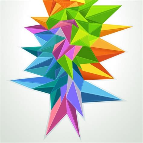 Fondo de figura abstracta colorida | Vector Premium