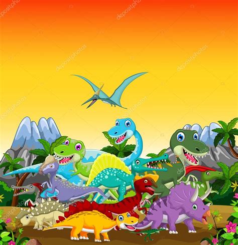 Fondo: dinosaurios animados | dibujos animados de dinosaurios ...