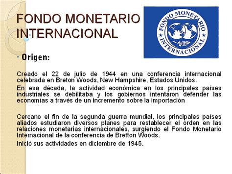 Fondo monetario internacional   Monografias.com