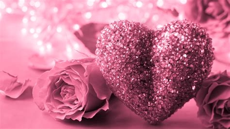 Fondos de pantalla Estilo rosa corazón de amor, rosa, brillo, romántico ...