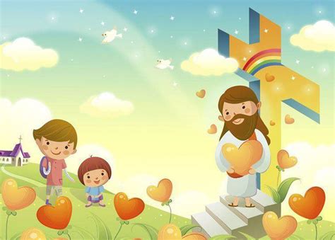 FONDOS PARA FOTOS: Jesus y los Ninos | Caricaturas de niños, Imagenes ...