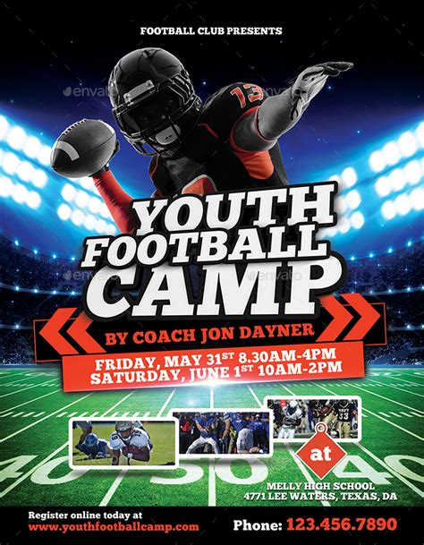Football Camp Flyer by BUMIPUTRA | GraphicRiver