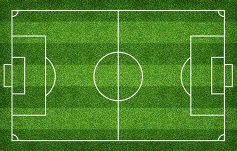 Football field or soccer field for background. green lawn ...