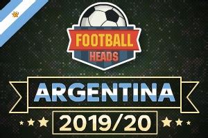 Football Heads: Argentina 2019/20  Superliga    Play on Dvadi