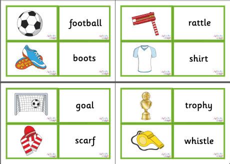 Football Vocabulary Matching Cards