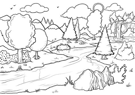 for girls Waterfall Coloring Pages   Best Coloring Pages ...