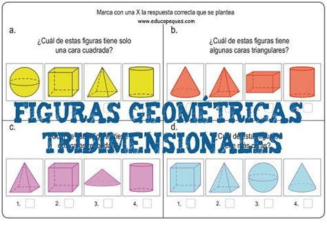 Formas y figuras geométricas tridimensionales primaria ...