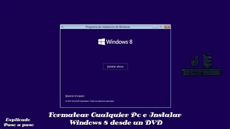 Formatear Cualquier Pc e Instalar Windows 8   YouTube