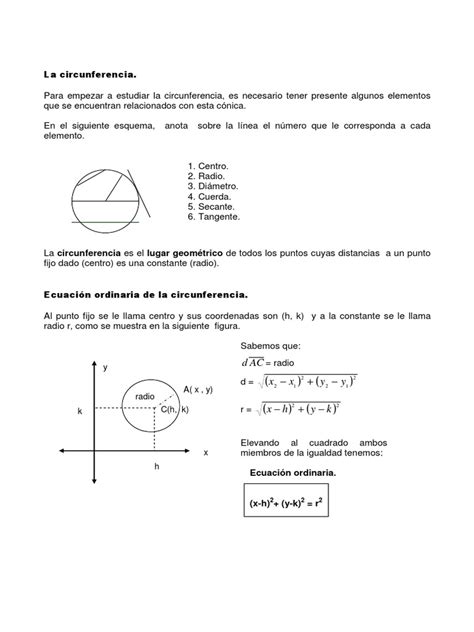 Formula de La Circunferencia | Circulo | Formas geométricas