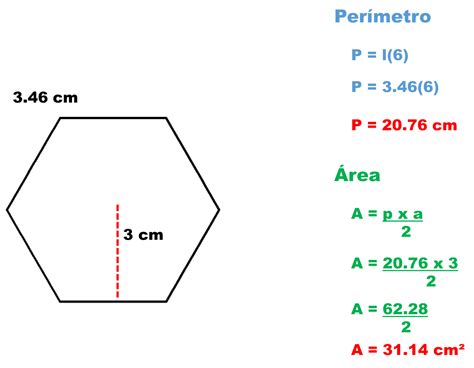 fórmula para obtener el perímetro de un hexágono ...