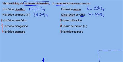 Formulación inorgánica 44 Hidróxidos formular   YouTube