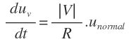 Fórmulas de velocidad y concepto de aceleración con vectores
