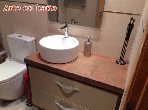 Foto: Mueble de Baño Lacado con Lavabo sobre Encimera de ...