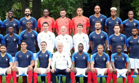 Foto oficial de la Selección de Francia, antes de ir a Rusia