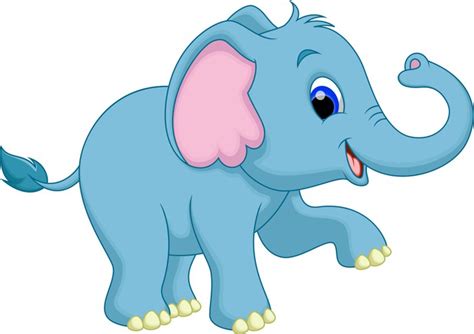 Fotomural Dibujos animados elefante lindo • Pixers ...