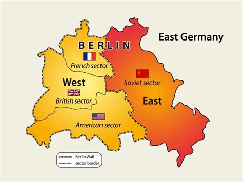 Fotomural Mapa del Muro de Berlín  1961   1989  en la ...