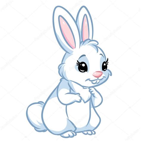 Fotos de Dibujos animados de conejo blanco   Imagen de  Efengai #106254412