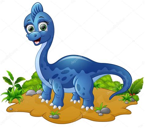 Fotos: del dinosaurio azul | Dibujos animados lindo dinosaurio azul ...