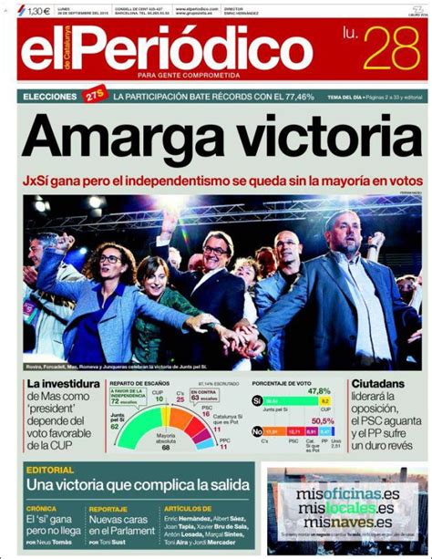 Fotos: Las elecciones catalanas, en las portadas de los periódicos del ...