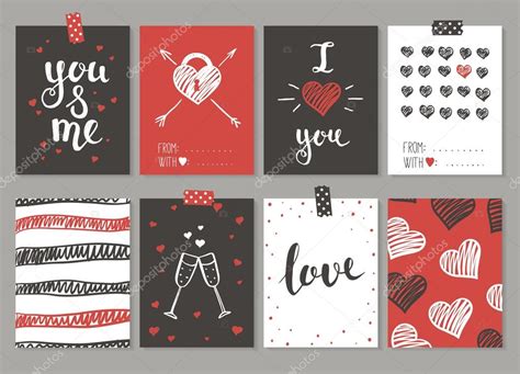 Fotos: plantillas de tarjetas de amor para imprimir | Colección de ...